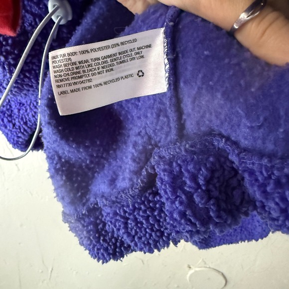 Wild Fable Womens Purple Fleece Sherpa Quarter Zip Hoodie Top XXL Plus - Picture 7 of 10
